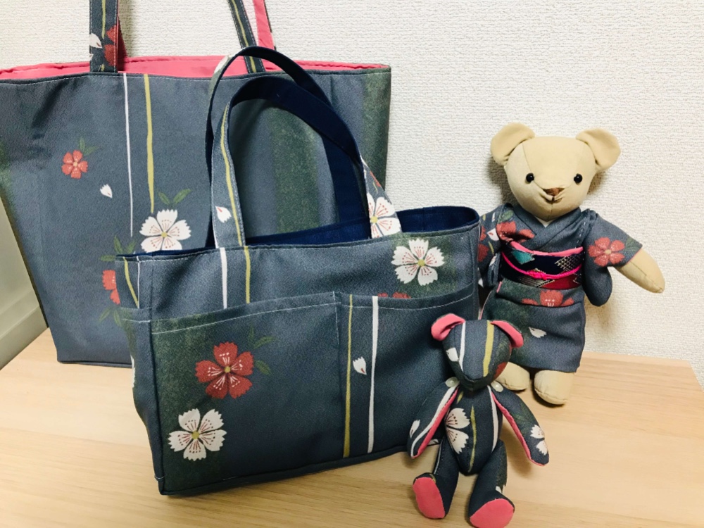 思い出の着物からリメイク小物