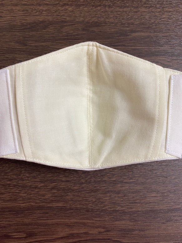 晒とWガーゼの立体マスク フィルターポケット付き 2枚目の画像