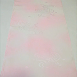 淺粉色迷離 Kanze 水紋純絲 Tango Chirimen Crest 設計 Jyuban 面料 [50 厘米 x 36 厘 第2張的照片