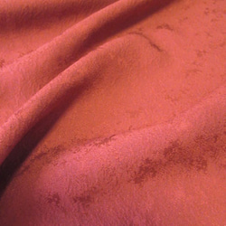 紅色櫻花圖案 純絲家徽設計 Tango chirimen No.124-6 左身肩 [100cm x 38cm] 振袖日本布的拆 第5張的照片