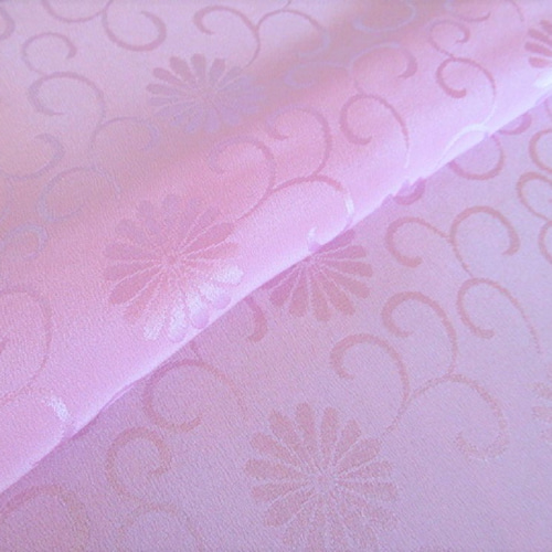 長襦袢 ゑり萬 紋意匠 菊唐草 正絹 反物 薄紫色 菊唐草模様 正絹綸子 紋意匠 長襦袢地 丹後ちりめん【50cm×34cm