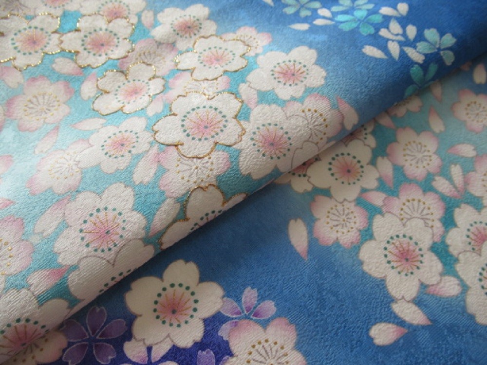 タイムセール、12日15時まで。丹後ちりめん 濃紺 松柄刺繍飛び柄 美品 L寸 丹後ちりめん 刺繍金封ふくさセット 二羽鶴×蘭 – 記念品工房「ここから