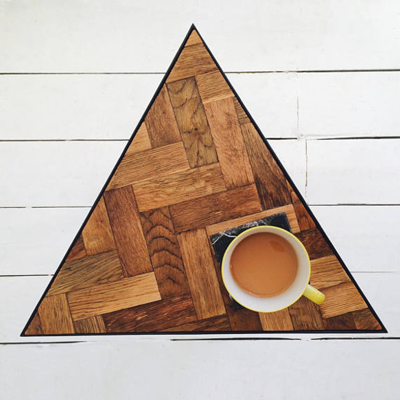 【受注製作・オーダーメイド可】T11 ヘリンボーン コーヒー テーブル サイドテーブル  ブルックリン インダストリアル 3枚目の画像