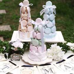 マカロンタワー&土台クレイケーキ ウェルカムボード juju clay cake