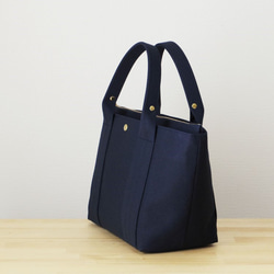 ★☆sale☆★　bag in bag 付き帆布トートＭ（ダークネイビー) 3枚目の画像