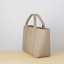 【受注製作】bag in bag 付き帆布トートＬ（ベージュ） 5枚目の画像