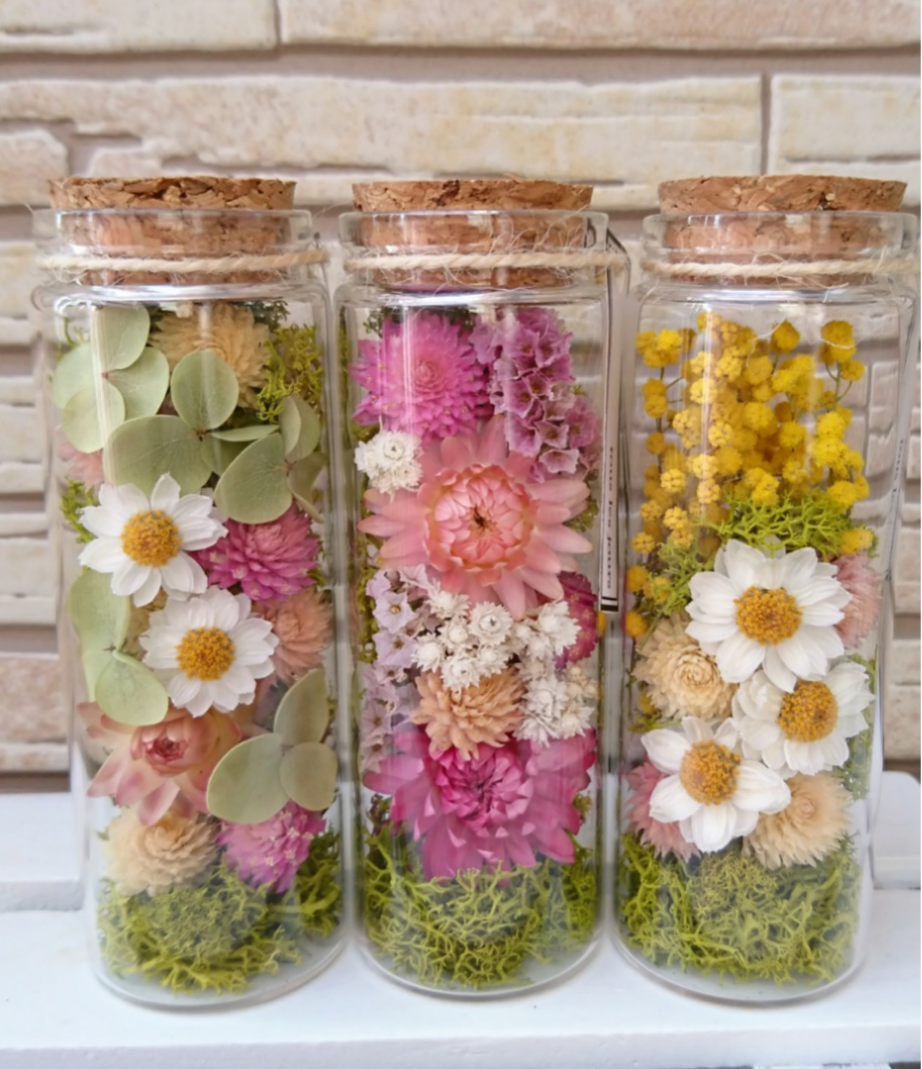 専用＊ Jumbo bottleドライフラワーボトル　 パンパスツリー 3本セット＊ドライフラワーボトル＊ボトルフラワー ドライ