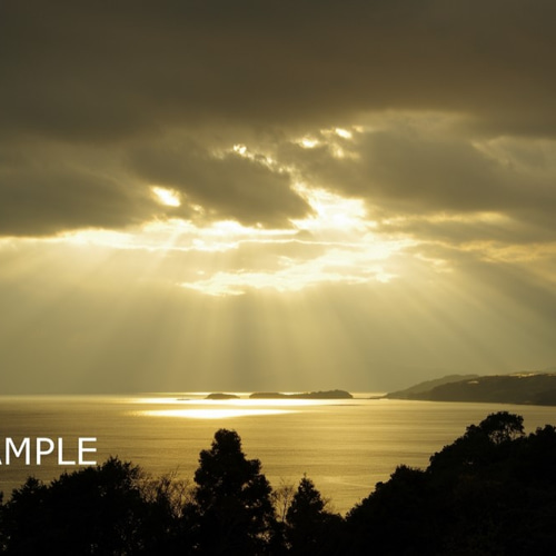 天使のはしご（A4サイズ） 写真・グラフィック ここ君 通販 4519842