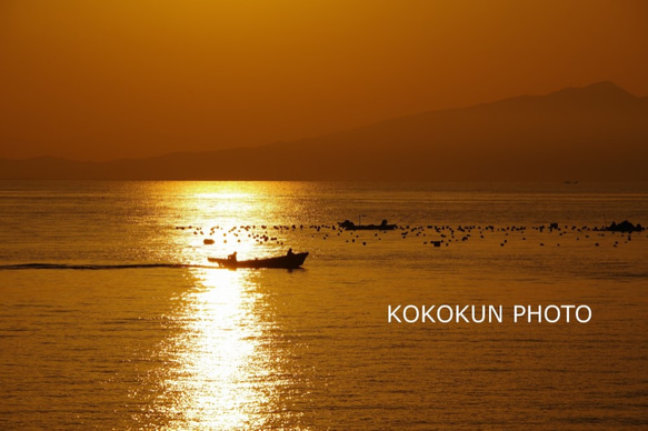 有明海の朝の風景「ポストカード５枚セット」 2枚目の画像