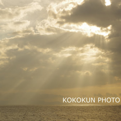 有明海の薄明光線「ポストカード５枚セット」 2枚目の画像