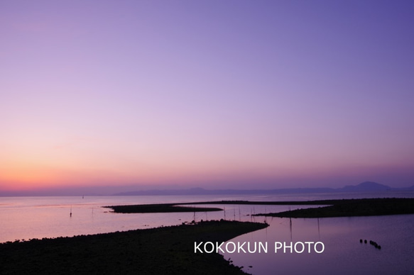 有明海の朝の風景5「ポストカード５枚セット」 3枚目の画像