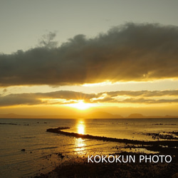 【有明海の朝の風景17「ポストカード５枚セット」 4枚目の画像