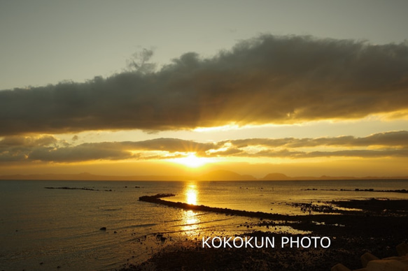 【有明海の朝の風景17「ポストカード５枚セット」 4枚目の画像