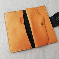 simple wallet　オイルワックスレザー　ブラック 5枚目の画像