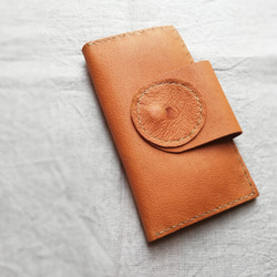 simple wallet　キャメル　ピッグスキン 1枚目の画像