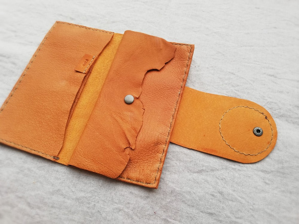 simple wallet　キャメル　ピッグスキン 5枚目の画像