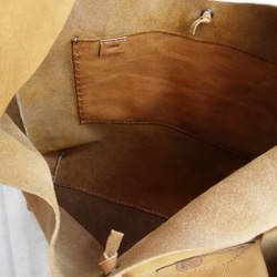 leather my bag Ｍ　ブラウン　オイルシュリンクレザー 7枚目の画像