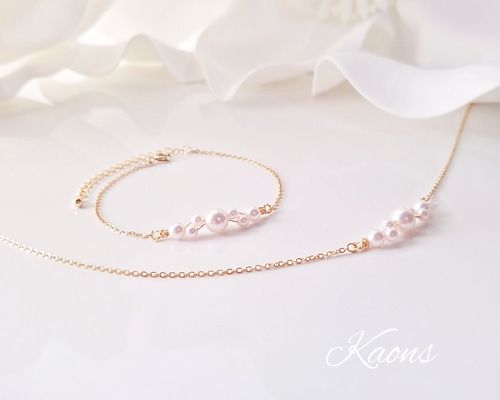予約販売 200円お得❗】2点セットスワロフスキーパール ネックレス アクセサリー