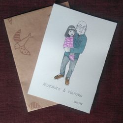 似顔絵☆プレゼントとしても☆（水彩、墨、ペン） 4枚目の画像