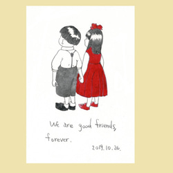 似顔絵☆プレゼントとしても☆（水彩、墨、ペン） 7枚目の画像