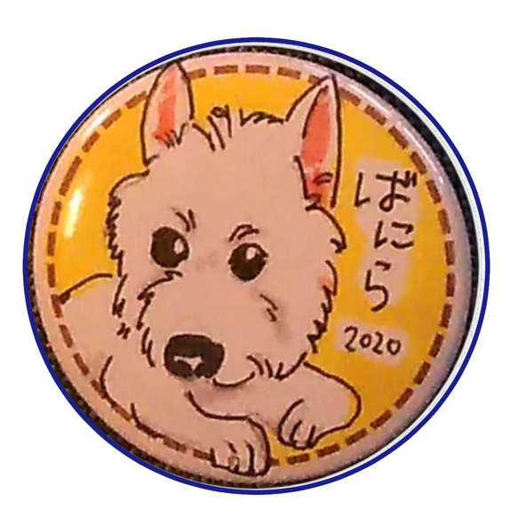 にがおえ缶バッチ♪入学、入園の記念に☆お写真から可愛く描きます★ 6枚目の画像