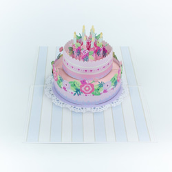 NEW! ポップアップカード手作り　立体カード 誕生日ケーキ　結婚式ケーキ 5枚目の画像