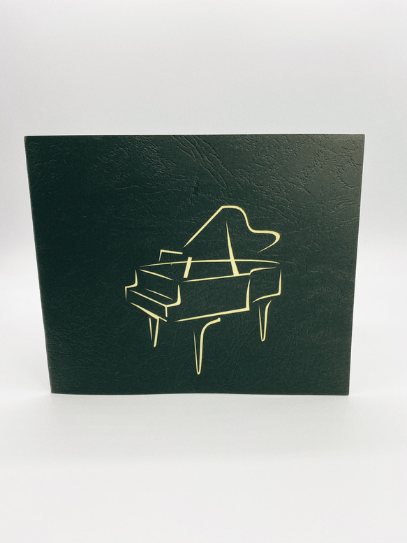 手作りポップアップグリーティングカード　ピアノ2 7枚目の画像