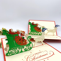 LAST！手作りクリスマスカードサンタさん＆クリスマスツリー2 5枚目の画像