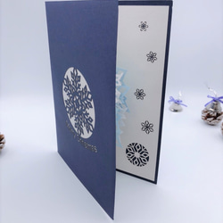 「早割クリスマス作品」[Christmas Collection]クリスマスポップアップカードデザイン３　クリスマス雪 6枚目の画像