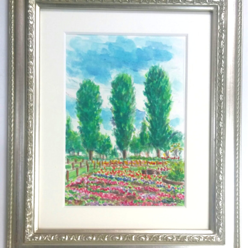 Winnieさま専用（原画）夏の日向【SMサイズ／水彩画／#2491】 Winnieさま専用（原画）夏の日向【SMサイズ／水彩画／#2491】