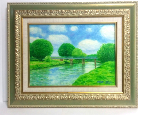 河盛好昭 『秋』 油彩画 F4（479741 油彩 荒川宏 作 「秋」（F4
