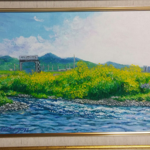 水門のある風景-渡良瀬 