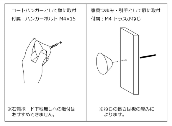 木製ウォールハンガー/1個/家具つまみ CH-01 オーク/チェリー スイーツ 癒しの美しい木目 10枚目の画像