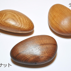 木製ウォールハンガー/3個/小石型 HS-F【お得な3個セット】 2枚目の画像