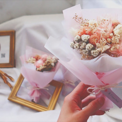 (9折優惠中)『麋花Amor Floral』乾燥花花束(C款) / 婚紗拍攝 新娘捧花 拍照道具 生日 伴娘禮 第3張的照片