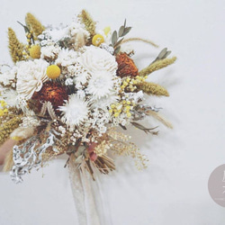 (9折優惠中)麋花Amor Floral-森林系乾燥花 新娘捧花 第3張的照片