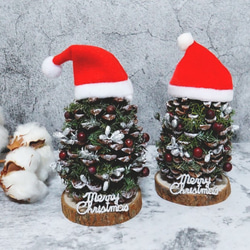 麋花Amor Floral- 耶誕帽松果聖誕樹/耶誕禮物/交換禮物/送禮/ 第2張的照片