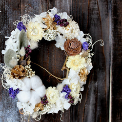 Christmas Wreath (white) 3枚目の画像