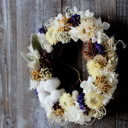 Christmas Wreath (white) 4枚目の画像