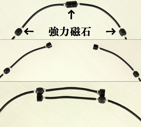 肩こりの方必見！！オシャレ磁気ネックレス 5枚目の画像