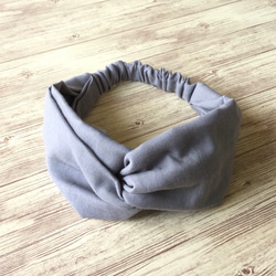 雙層紗布頭巾（灰色） 第4張的照片