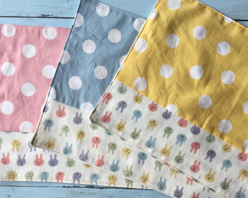 うさぎ　ユニコーン　ボタニカル　20×30　裏地あり　ランチョンマット　3枚 うさぎ ユニコーン ボタニカル 20×30 裏地あり ランチョンマット 3枚