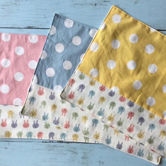 うさぎ　ユニコーン　ボタニカル　20×30　裏地あり　ランチョンマット　3枚 ユニコーン ボタニカル 20×30 ランチョンマット 裏地あり 3枚の