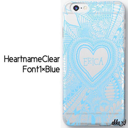 HeartnameClear [心名稱]（清除）iPhone手機殼 第2張的照片