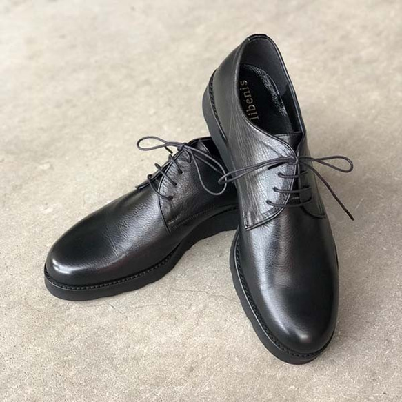 即納】メンズ カーフレザー プレーントゥシューズ ビジネスシューズ