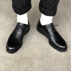【即納】メンズ カーフレザー プレーントゥシューズ　ビジネスシューズ 短靴 革靴 libenis リベンス 8枚目の画像