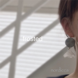 【earring】frosted- shizuku 1枚目の画像