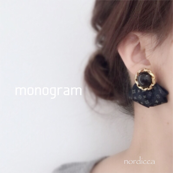 【pierce】monogram- black 2枚目の画像