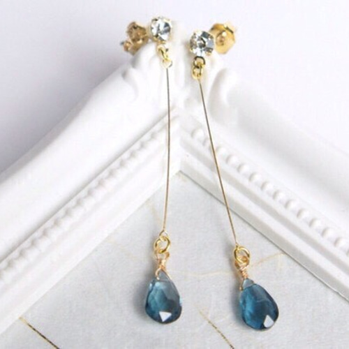 No.282 ドロップビーズとラインストーンのピアス ハンドメイド ハンドメイド ピアス No 282｜Yahoo!フリマ（旧PayPayフリマ） No.282