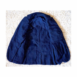売約済みになりました。『Mサイズ1セットのみ再販！』ヘリンボーンウールの縮絨ジャケット＆パンツ セットアップ 3枚目の画像